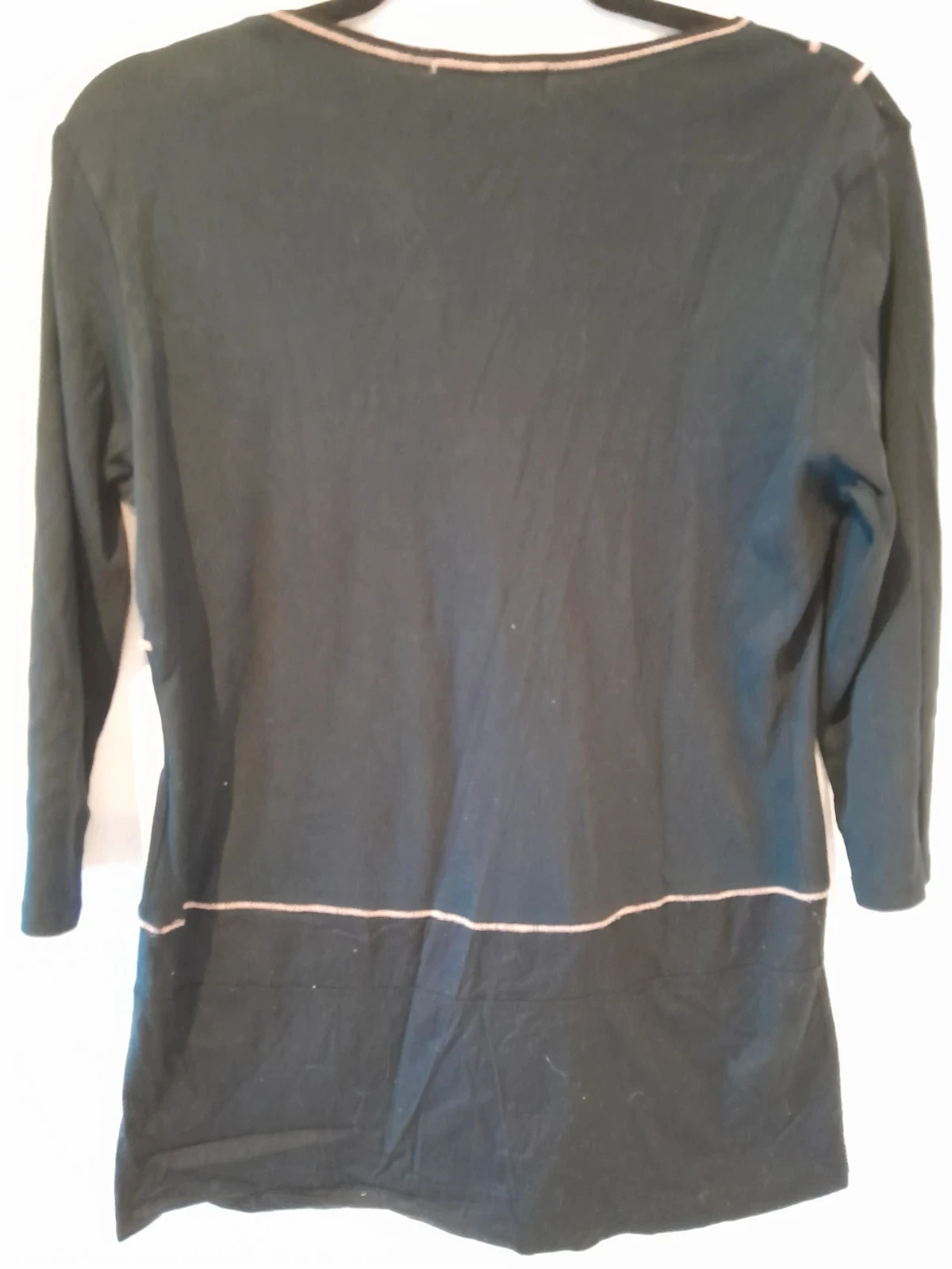 Blusa feminina, preto com estampa, Marca Affinités, tamanho 38 – photo 6